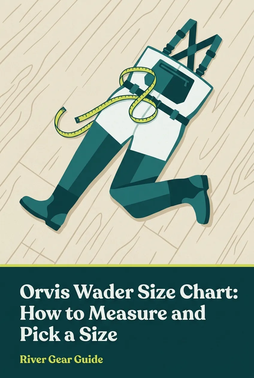 Pinterest pin: how to measure and pick a wader size