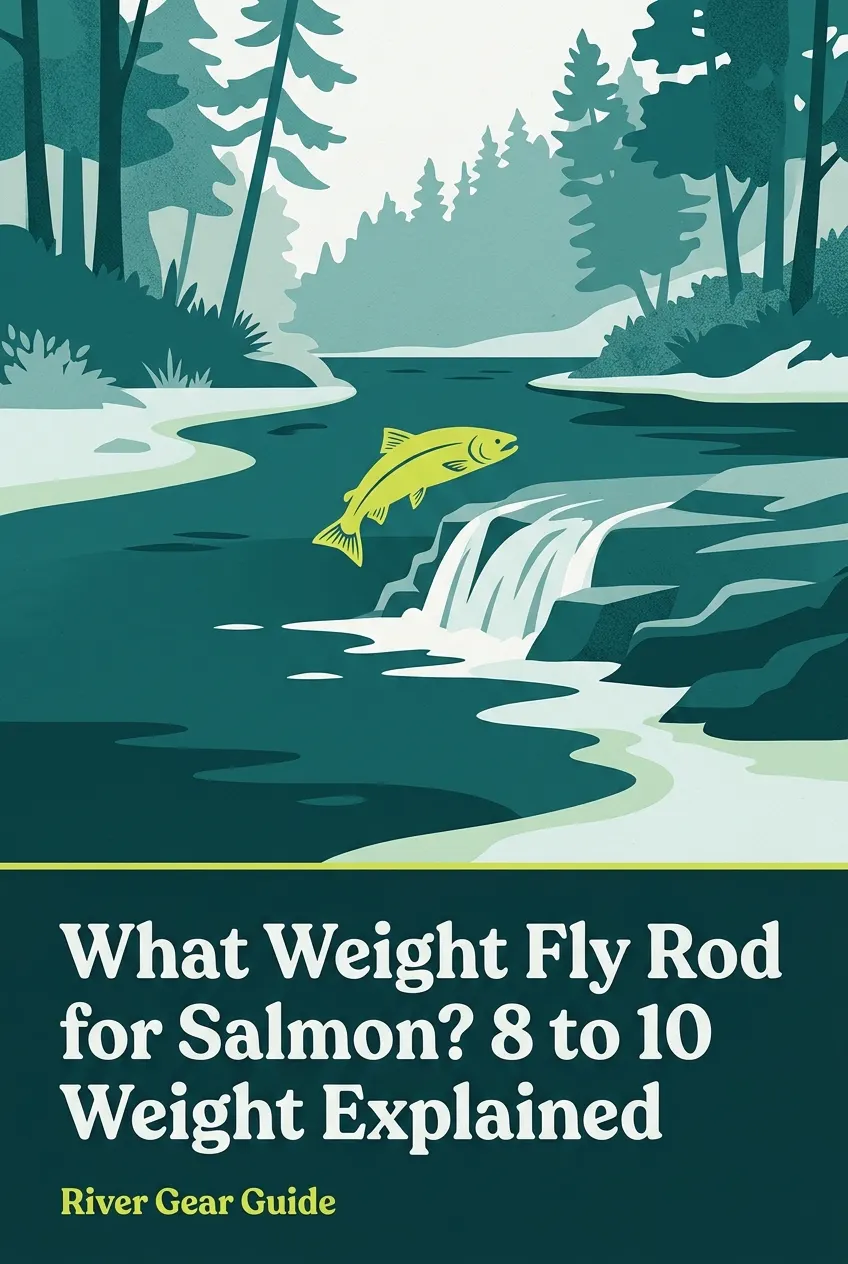 Pinterest pin: what weight fly rod for salmon